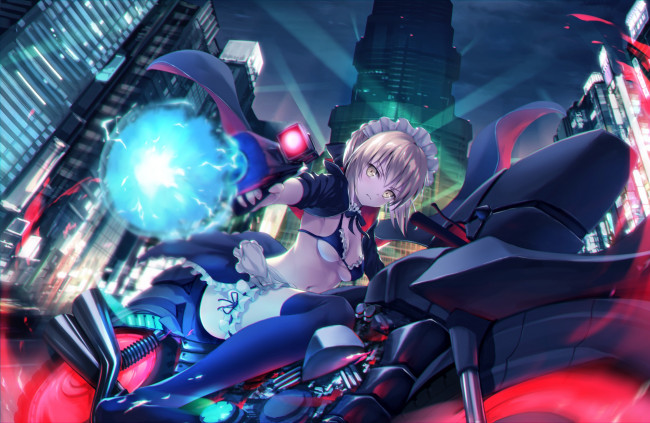 Обои картинки фото аниме, fate, stay night, grand, order, saber