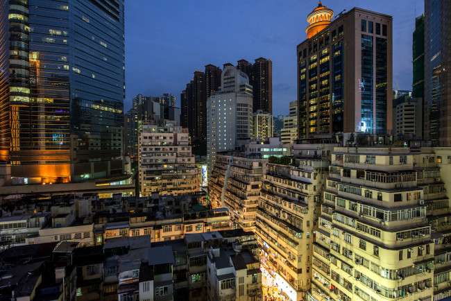 Обои картинки фото hong kong, города, гонконг , китай, небоскребы, панорама