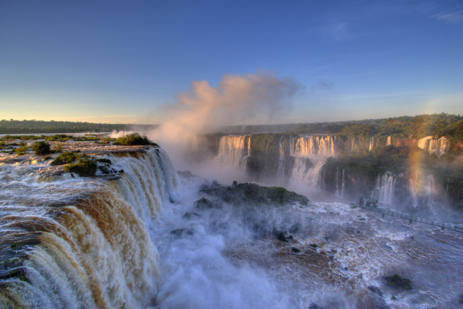 Обои картинки фото природа, водопады, простор