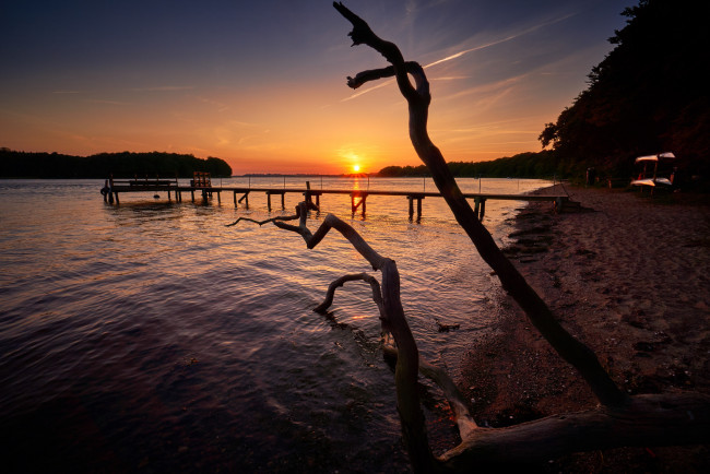 Обои картинки фото природа, восходы, закаты, простор