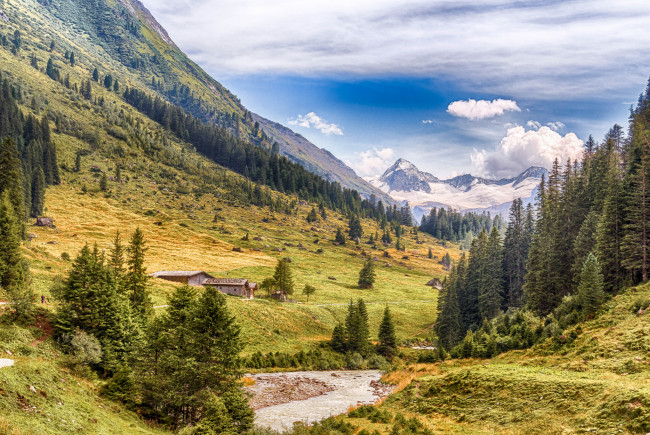 Обои картинки фото природа, горы, простор