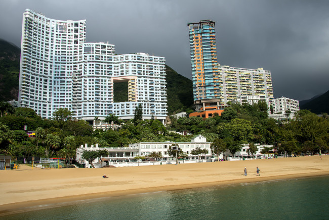 Обои картинки фото hong kong, города, гонконг , китай, небоскребы, панорама