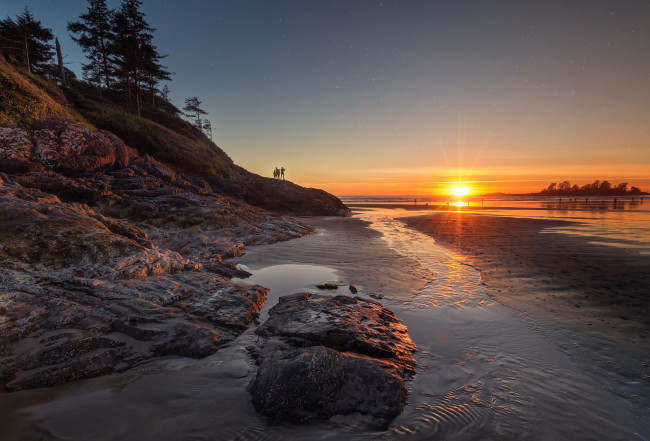 Обои картинки фото природа, восходы, закаты, простор