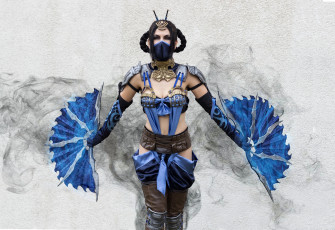 Картинка разное cosplay+ косплей девушка веер униформа взгляд фон xxanemonaxx