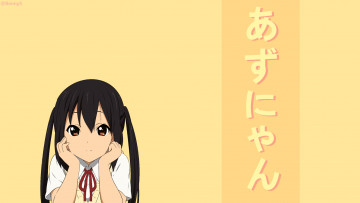 обоя аниме, k-on, azusa, nakano