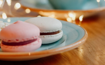 Картинка еда макаруны лакомство печенье