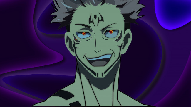 Обои картинки фото аниме, jujutsu kaisen, магическая, битва