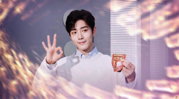 Картинка мужчины xiao+zhan актер жест пакетик