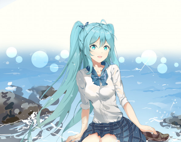 Обои картинки фото аниме, vocaloid, вокалойд