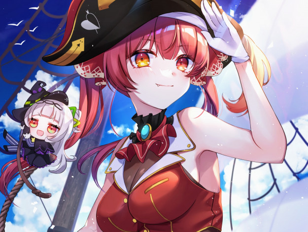 Обои картинки фото аниме, virtual youtuber, виртуальный, ютубер