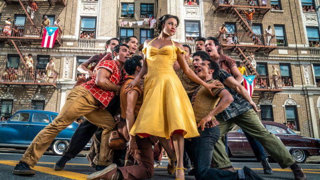 Обои картинки фото west side story ,  2021 , кино фильмы, west side story, вестсайдская, история, мюзикл, драма, мелодрама, криминал, ariana, debose, anita