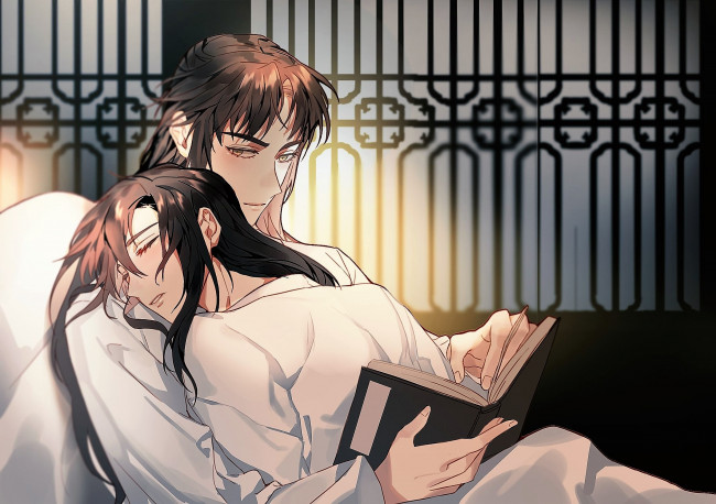 Обои картинки фото аниме, mo dao zu shi, вэй, усянь, лань, ванцзы