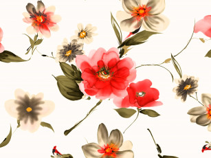 Картинка рисованное цветы