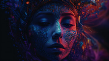 Картинка 3д+графика портрет+ portraits нейросети графика нейроарт ai art нейронные сети рисунки нейро искусство