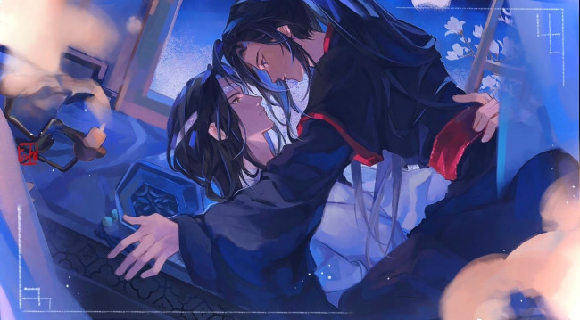 Обои картинки фото аниме, mo dao zu shi, лань, ванцзи, вэй, усянь