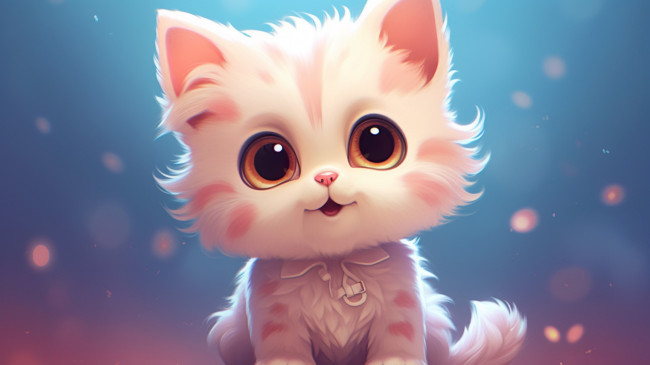 Обои картинки фото рисованное, животные,  коты, кот, кошка