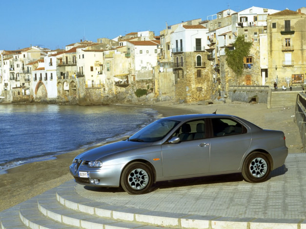 Обои картинки фото alfa, romeo, 156, jts, 2002, автомобили