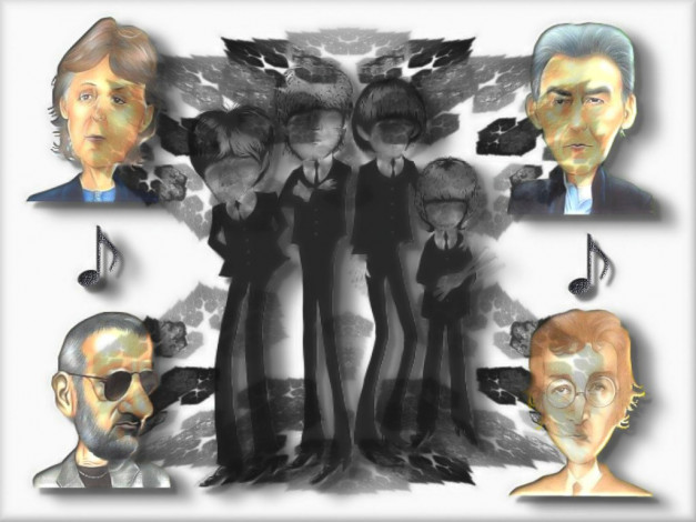 Обои картинки фото музыка, the, beatles