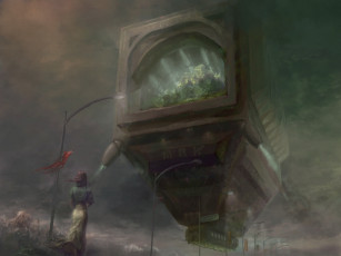 Картинка the ark by angrymikko фэнтези космические корабли звездолеты станции