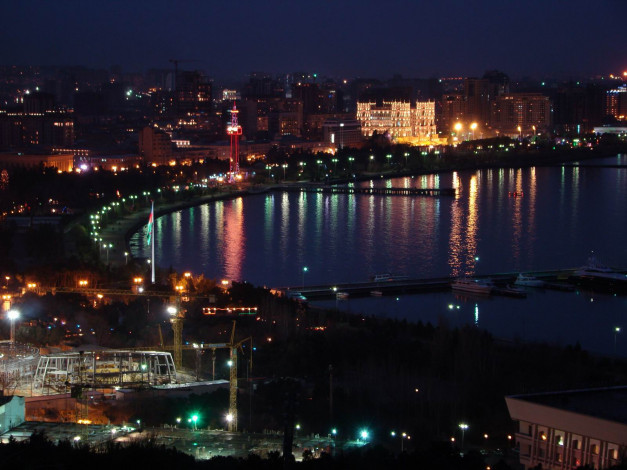 Обои картинки фото города, огни, ночного