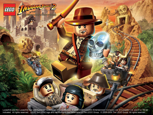 Обои картинки фото lego, indiana, jones, the, adventure, continues, видео, игры
