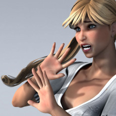 Картинка 3д графика portraits портрет взгляд девушка