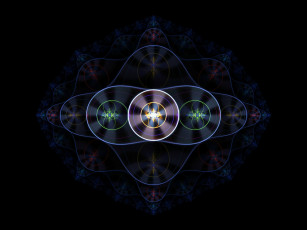 Картинка 3д графика fractal фракталы узор фон