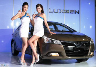 Картинка автомобили авто девушками luxgen