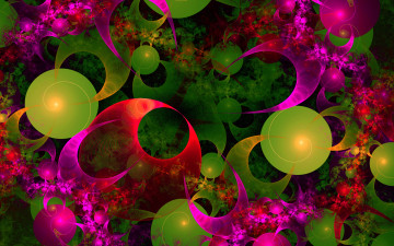 Картинка 3д графика fractal фракталы фон узор