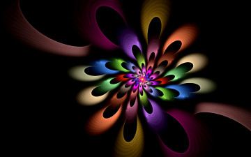 Картинка 3д графика fractal фракталы узор