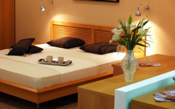 Картинка интерьер спальня обои