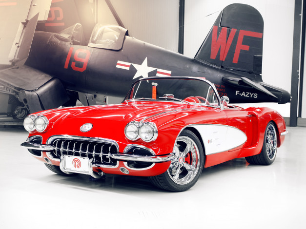 Обои картинки фото автомобили, corvette, racing