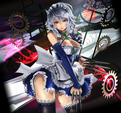 Картинка by coppelia аниме touhou izayoi sakuya