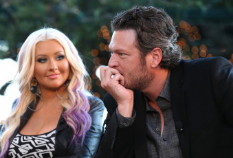Картинка blake shelton christina aguilera разное знаменитости блэйк шелтон кристина агилера
