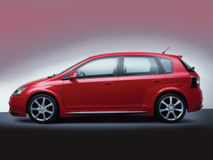 обоя автомобили, honda, civic, study, model, 2004, красная