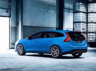 Картинка автомобили volvo polestar 2014г синий v60