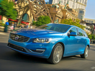 Картинка автомобили volvo v60 t5 синий 2014г us-spec