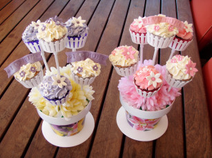 Картинка еда пирожные +кексы +печенье крем украшения