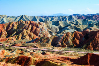 Картинка zhangye+national+geopark+danxia природа горы zhangye китай danxia geopark