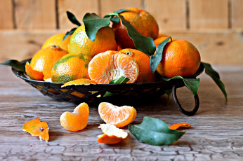 Картинка еда цитрусы мандарины