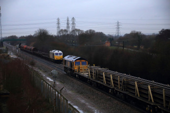 Картинка техника поезда локомотив рельсы