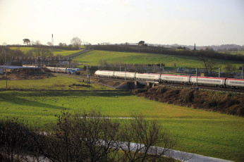 Картинка техника поезда локомотив рельсы