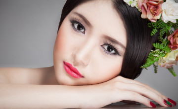 Картинка девушки -unsort+ лица +портреты венок