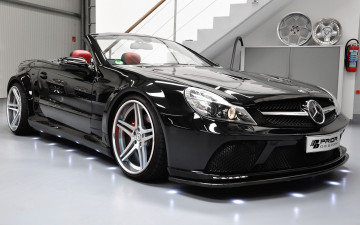 обоя prior-design-mercedes-benz-sl-r230-black-edition, автомобили, mercedes-benz, black