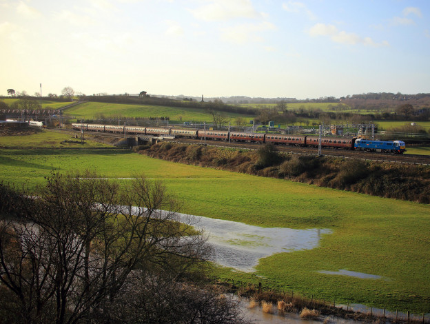 Обои картинки фото техника, поезда, локомотив, рельсы