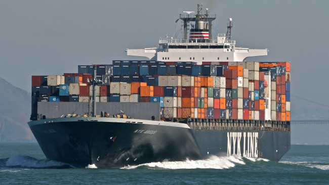 Обои картинки фото корабли, грузовые суда, контейнеровоз