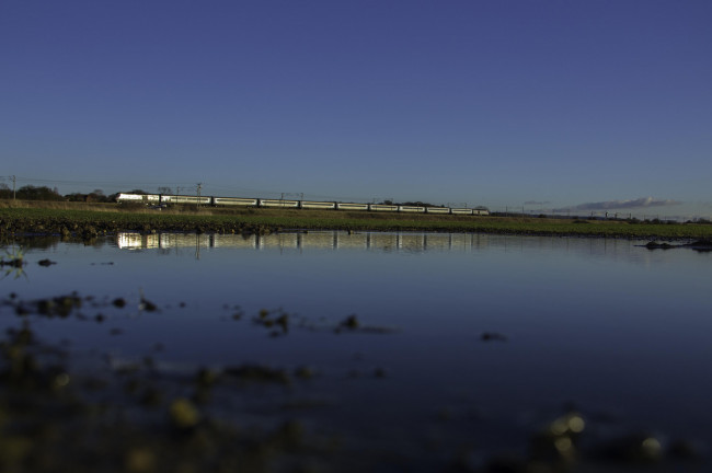 Обои картинки фото техника, поезда, рельсы, локомотив