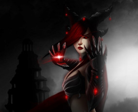 Картинка видео+игры world+of+warcraft +cataclysm alexstrasza the deathbinder девушка world of warcraft cataclysm магия глаз рука темно