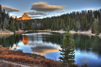 Картинка природа реки озера река лес горы