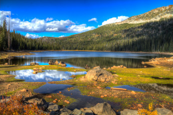 Картинка природа реки озера река лес горы